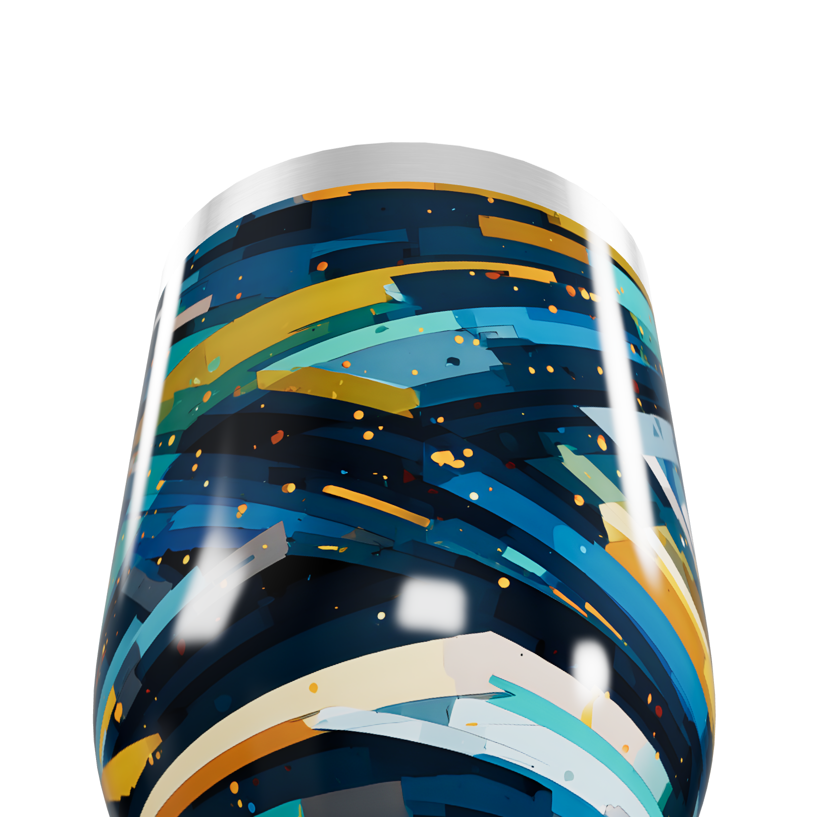 Copo Térmico Slim - Estampa Colorida Aço Inox