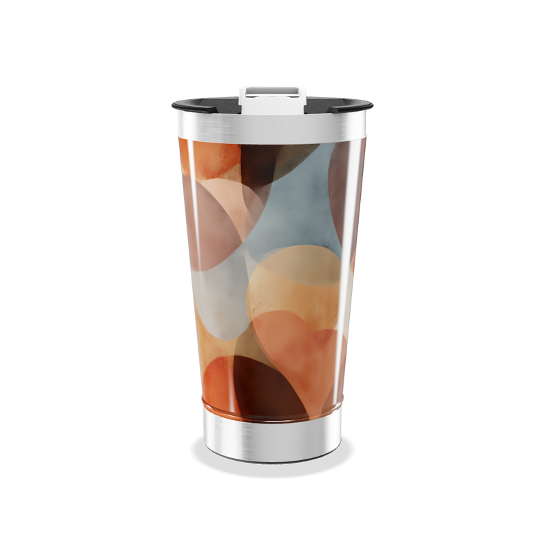 Copo Térmico - Estampa Abstrata Colorida
