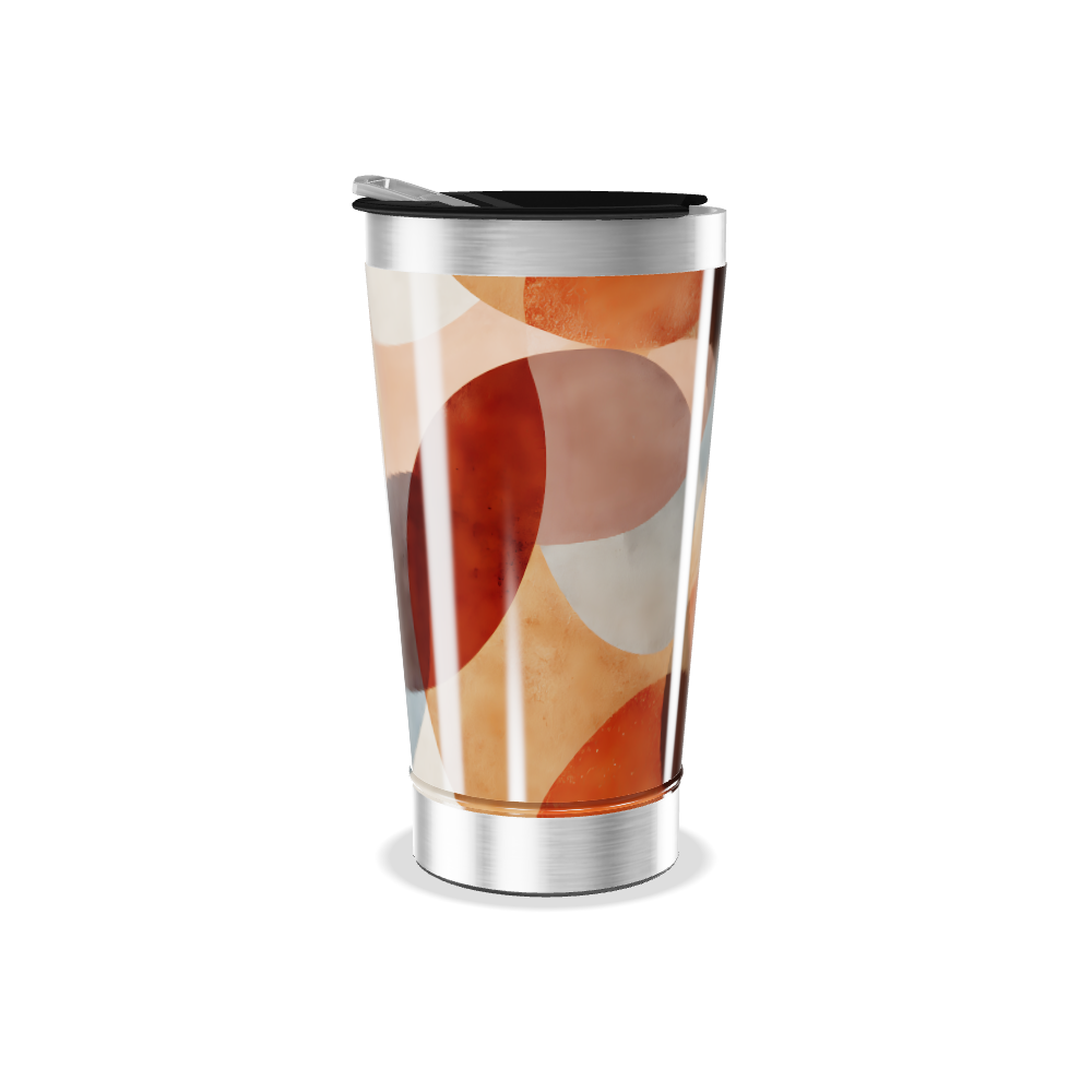 Copo Térmico - Estampa Abstrata Colorida