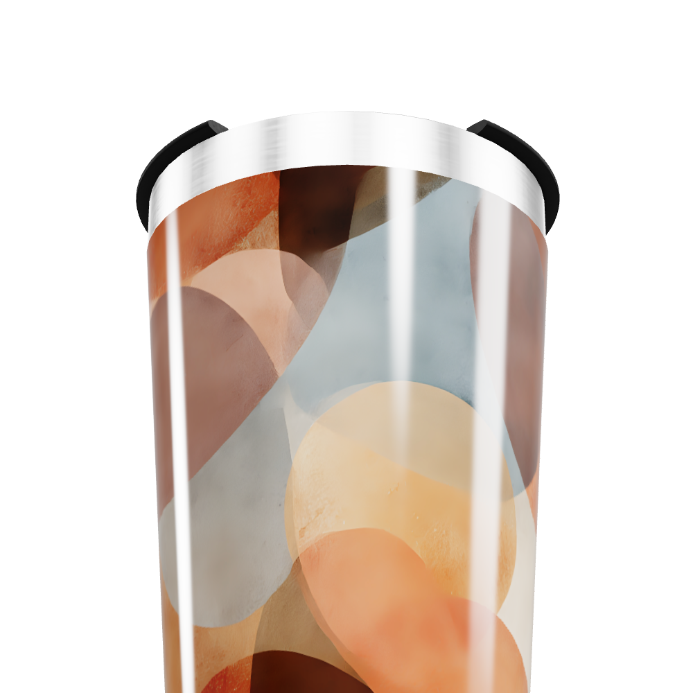 Copo Térmico - Estampa Abstrata Colorida