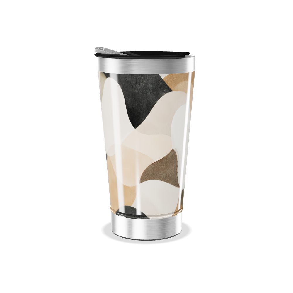 Copo Térmico - Estampa Abstrata Colorida