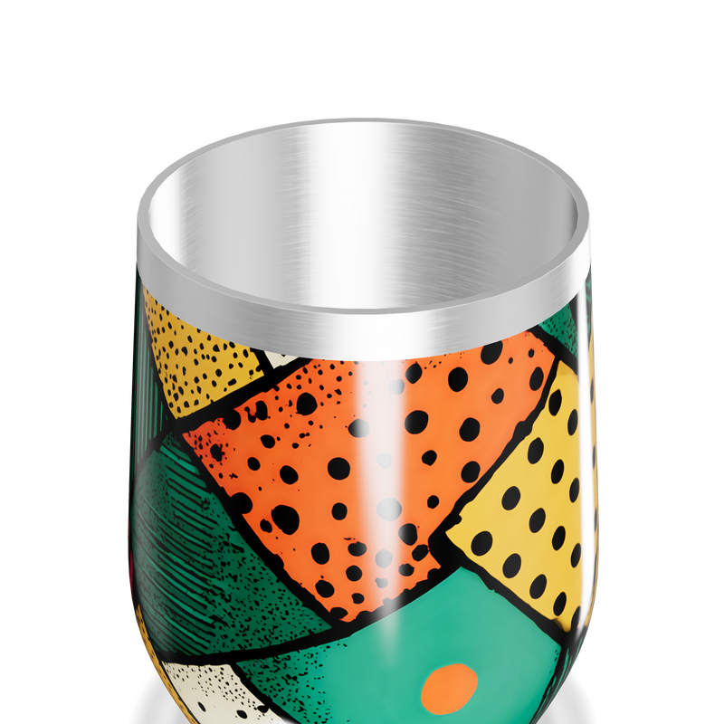 Copo Térmico Slim - Estampado Colorido Aço Inox