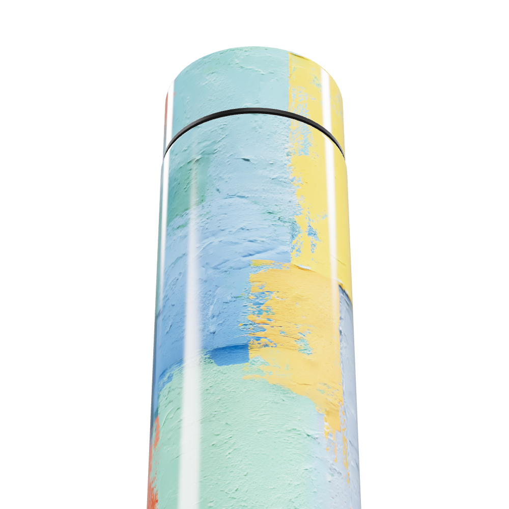 Garrafa Térmica Touch - Estampa Abstrata Colorida