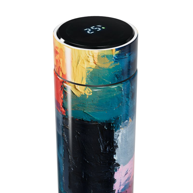 Garrafa Térmica Touch - Design Artístico Colorido