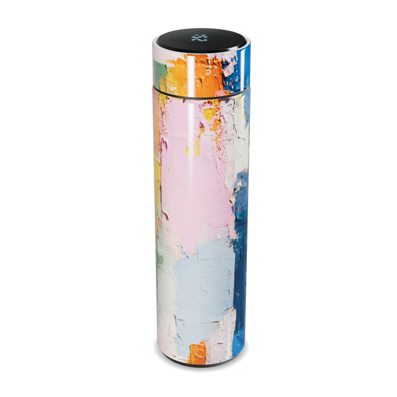 Garrafa Térmica Touch - Arte Abstrata Colorida