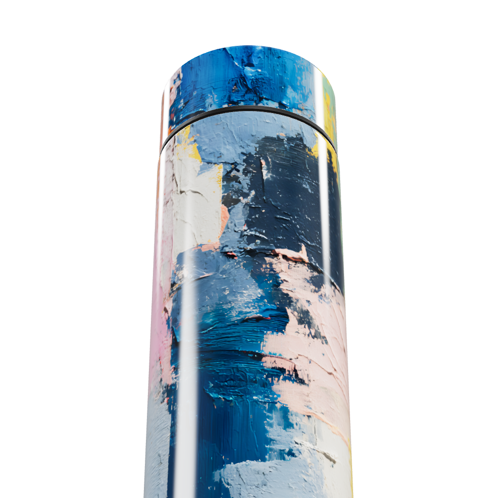 Garrafa Térmica Touch - Arte Abstrata Colorida