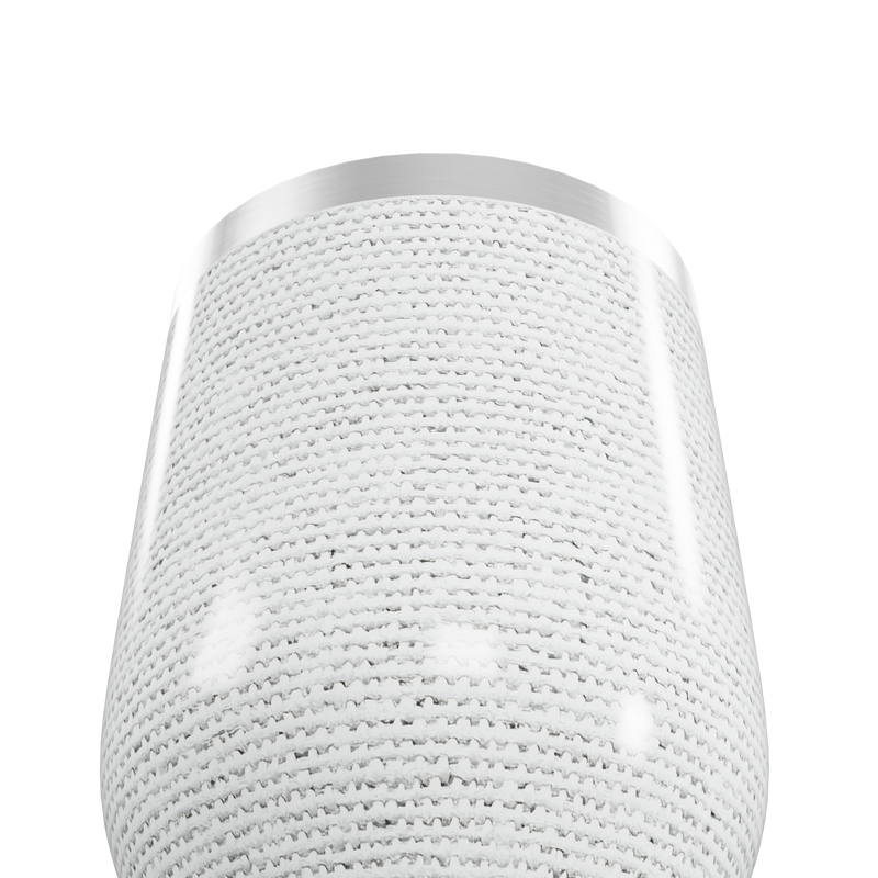 Copo Térmico Slim - Textura Branca Aço Inox