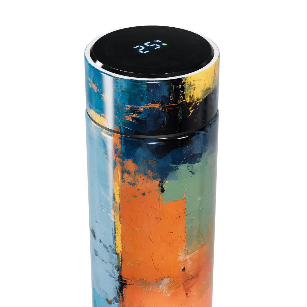 Garrafa Térmica Touch - Colorida com Estampa Moderna