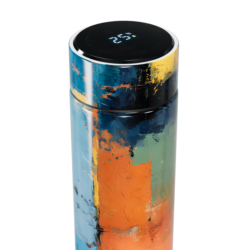 Garrafa Térmica Touch - Colorida com Estampa Moderna