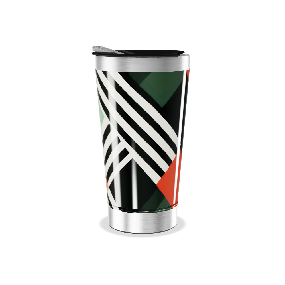 Copo Térmico - Geométrico Colorido Inox