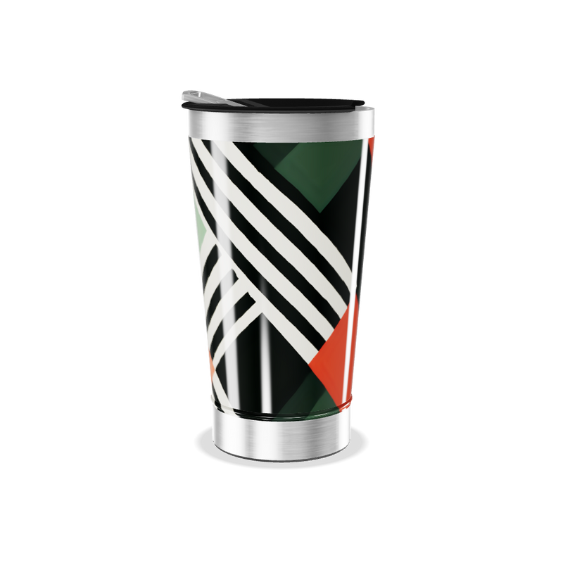 Copo Térmico - Geométrico Colorido Inox