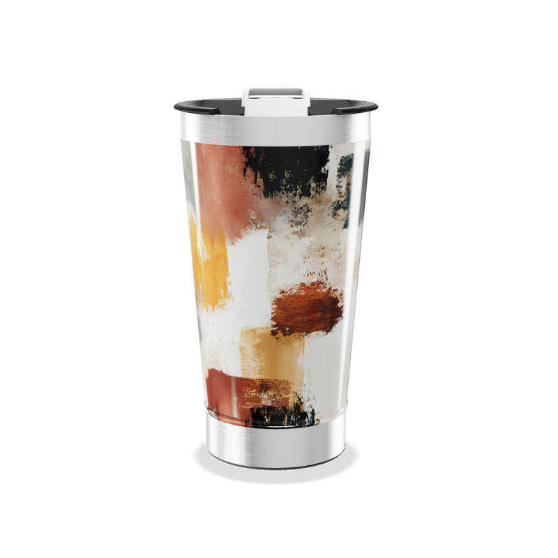 Copo Térmico - Estampa Abstrata Colorida