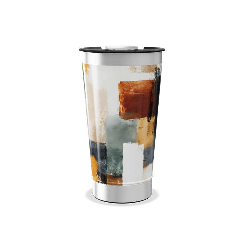 Copo Térmico - Estampa Abstrata Colorida