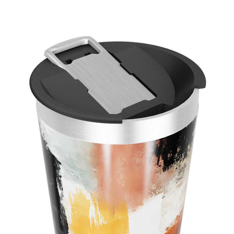 Copo Térmico - Estampa Abstrata Colorida