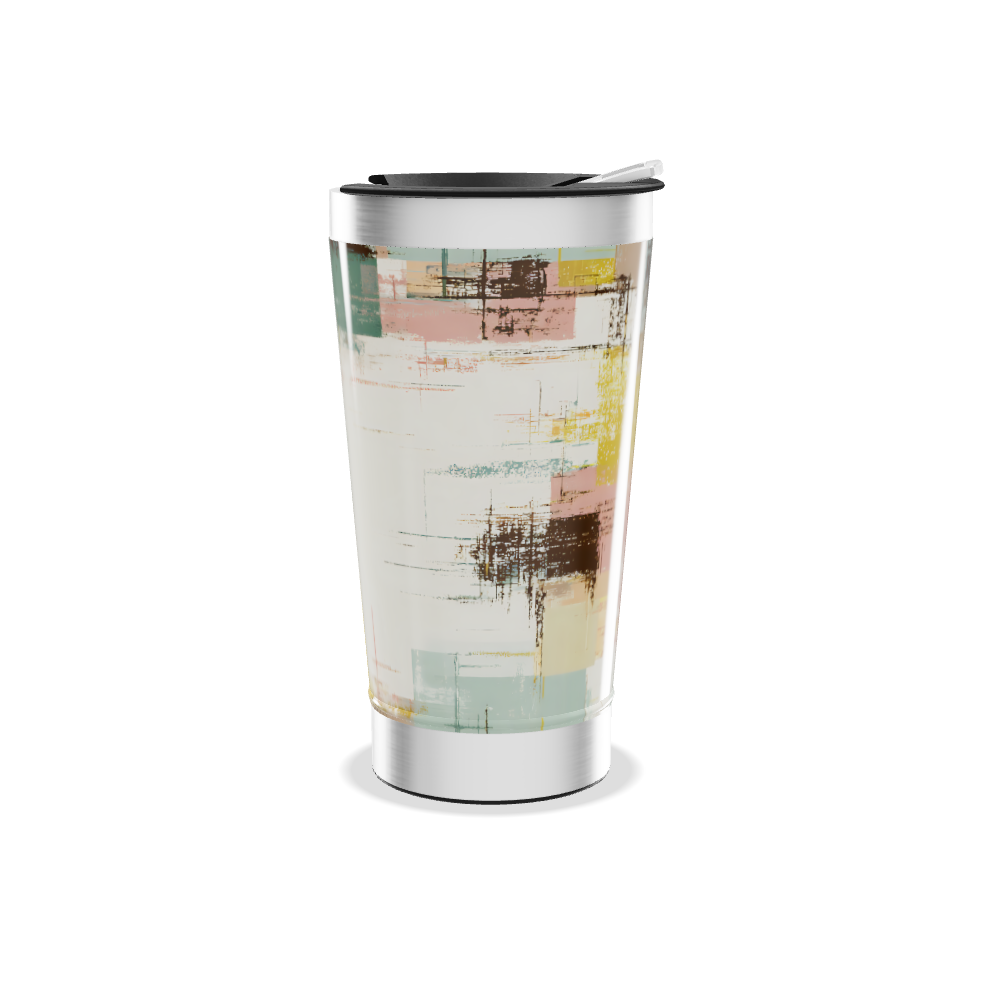 Copo Térmico - Estampa Abstrata Multicolorida