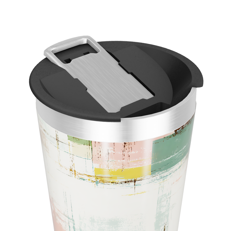 Copo Térmico - Estampa Abstrata Multicolorida