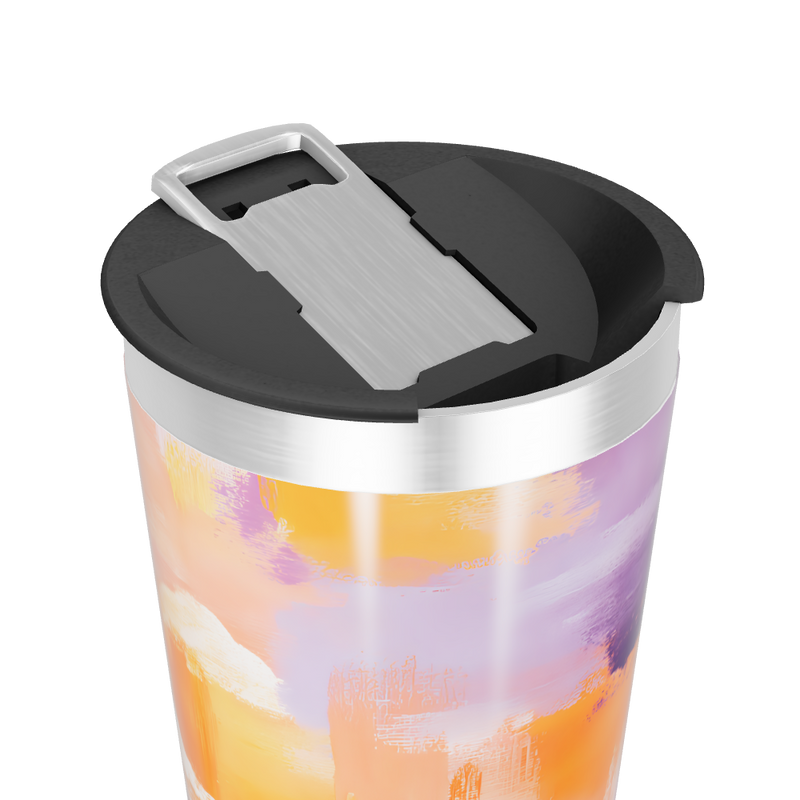 Copo Térmico - Estampa Abstrata Colorida