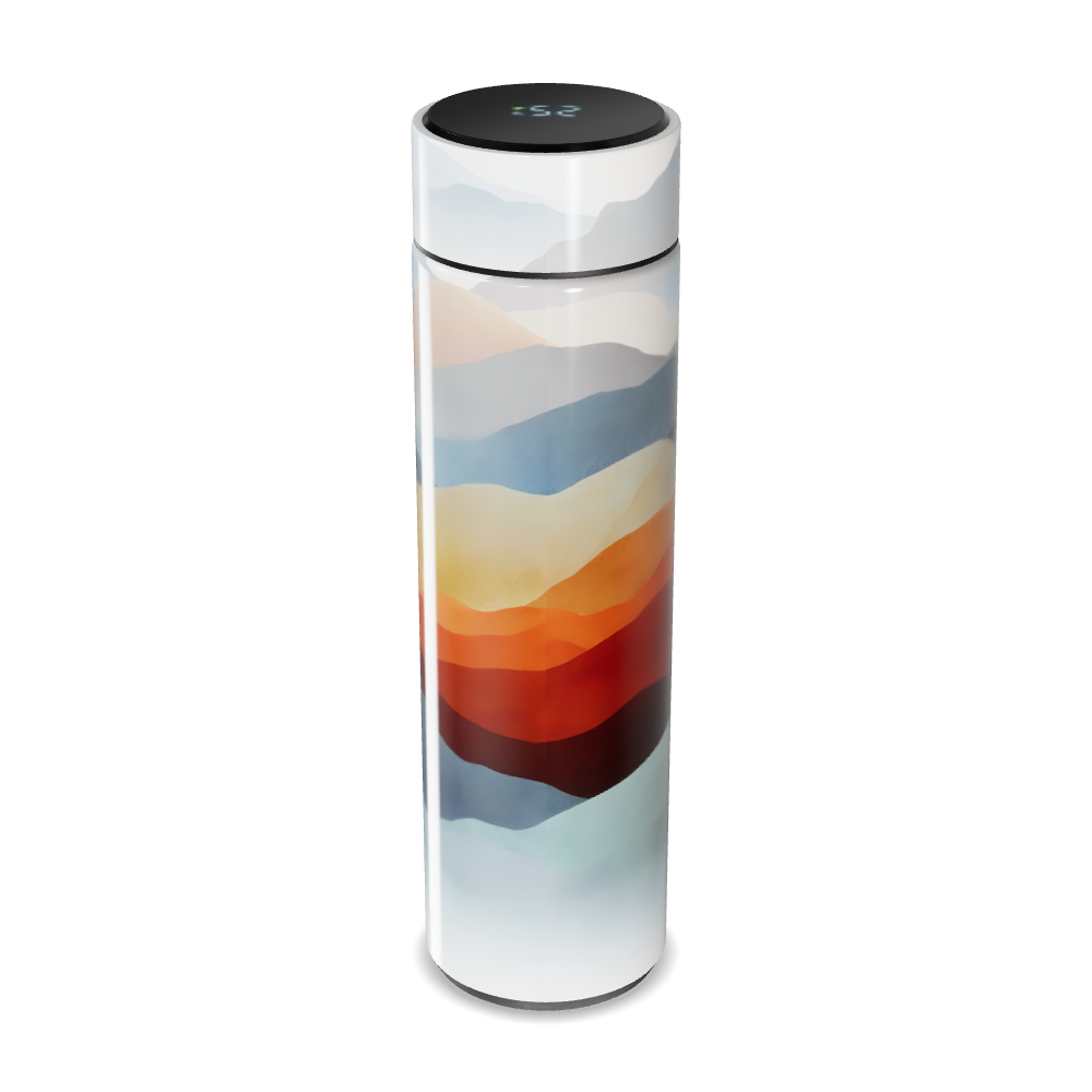 Garrafa Térmica Touch - Colorida com Estampa Moderna