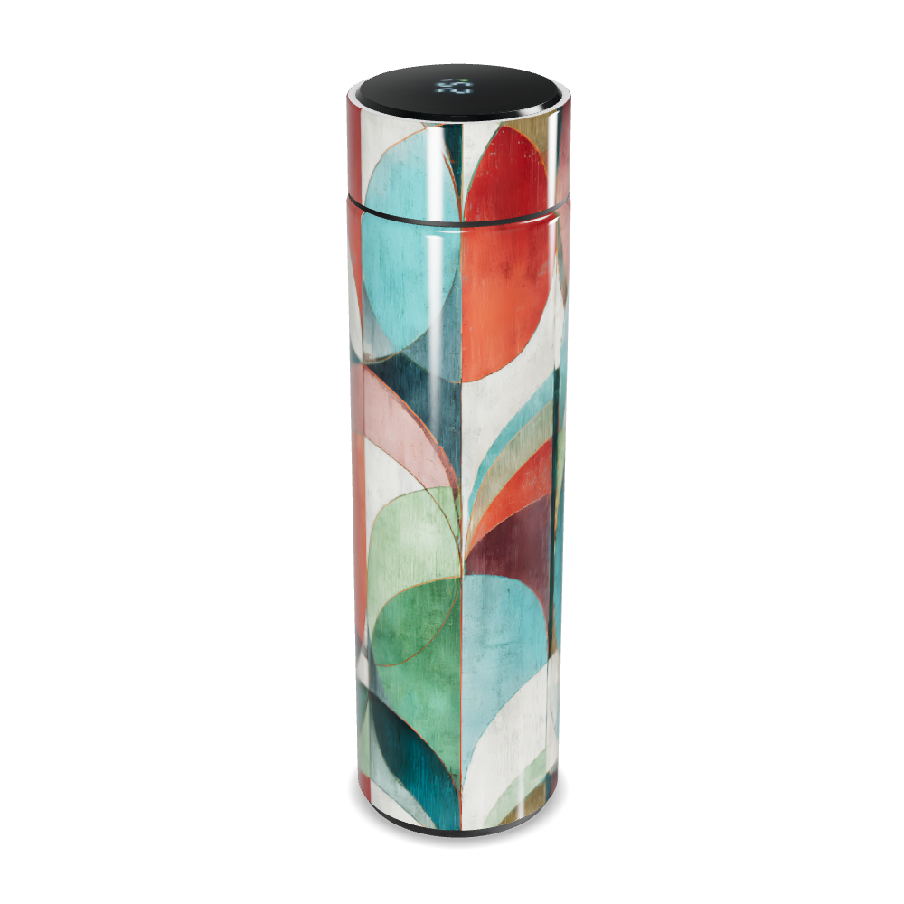 Garrafa Térmica Touch - Colorida com Estampa Moderna