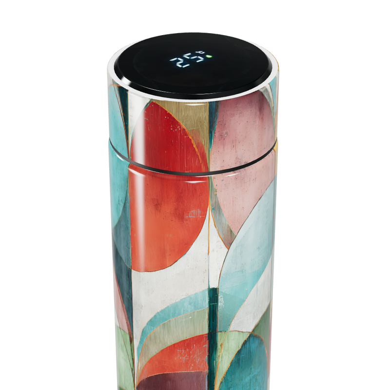 Garrafa Térmica Touch - Colorida com Estampa Moderna