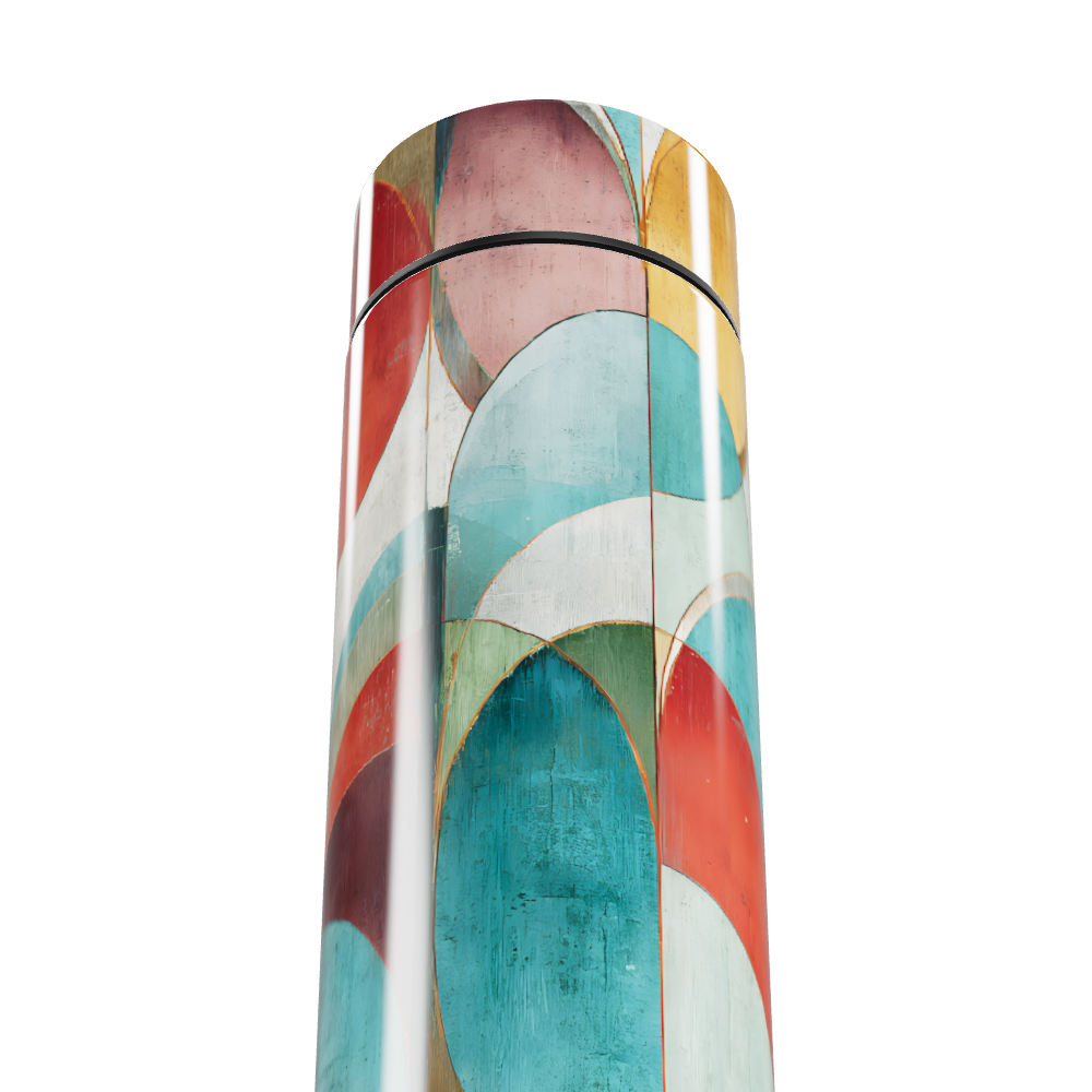 Garrafa Térmica Touch - Colorida com Estampa Moderna