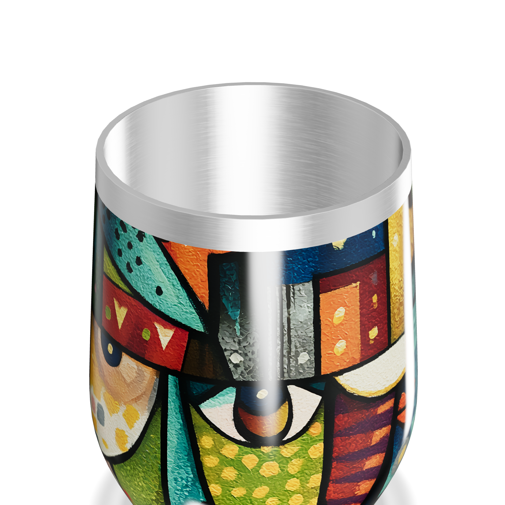 Copo Térmico Slim - Estampa Colorida Abstrata