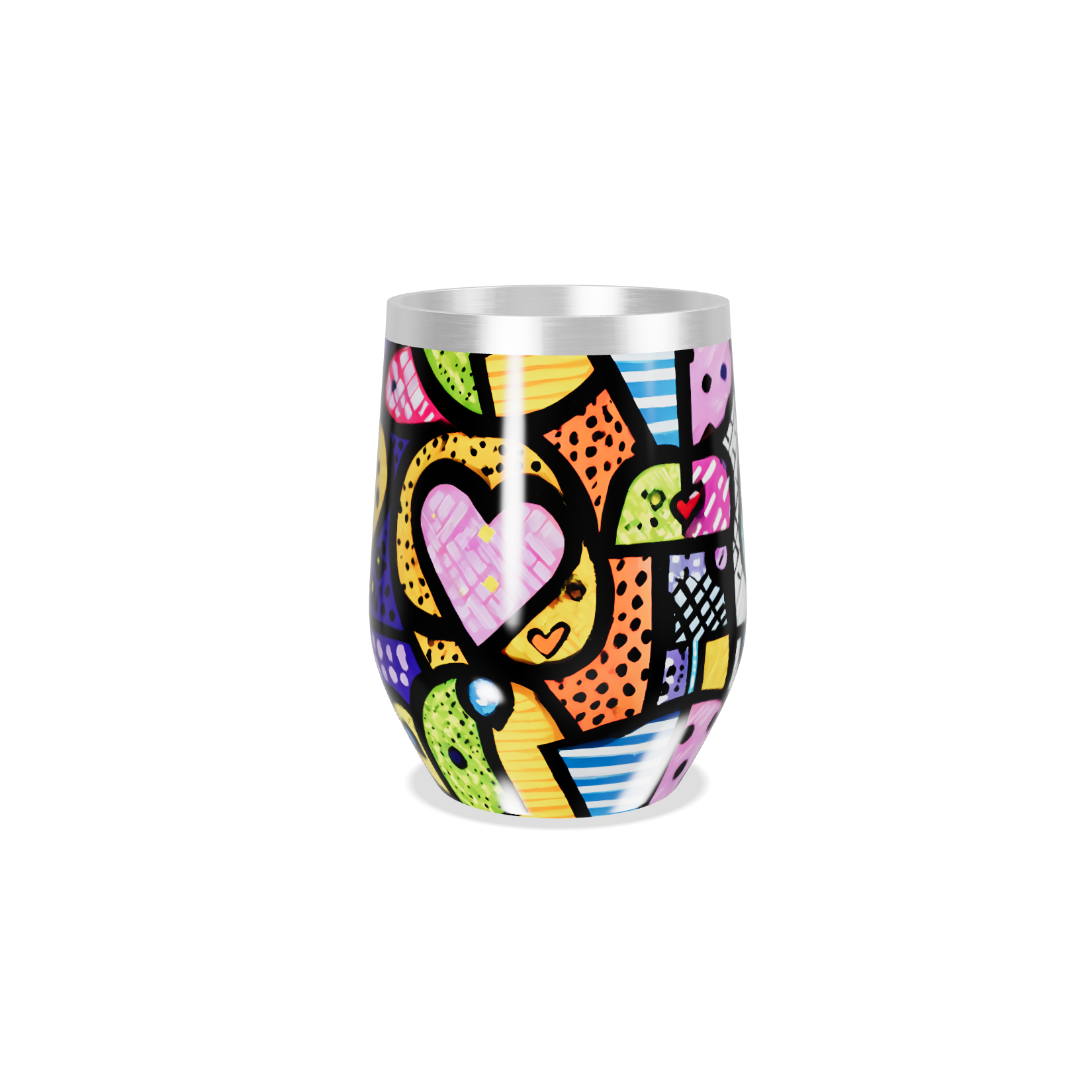 Copo Térmico Slim - Estampa Colorida Pop Art