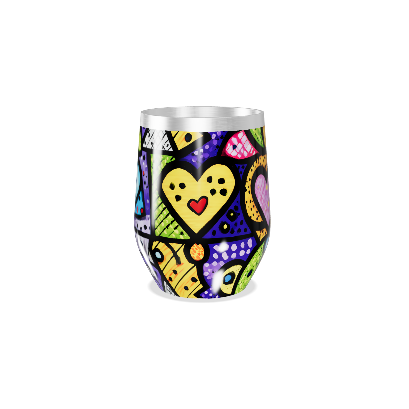 Copo Térmico Slim - Estampa Colorida Pop Art