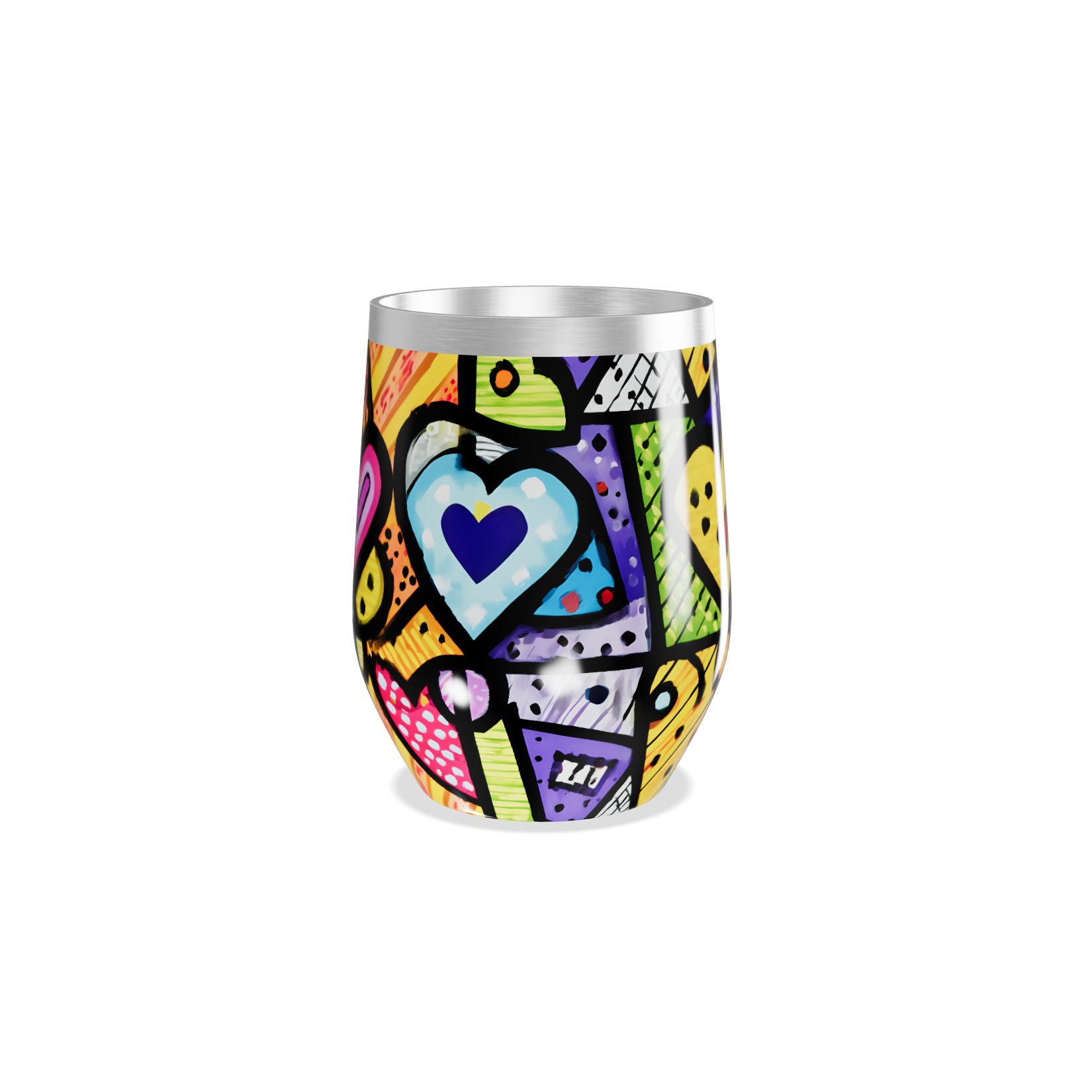 Copo Térmico Slim - Estampa Colorida Pop Art