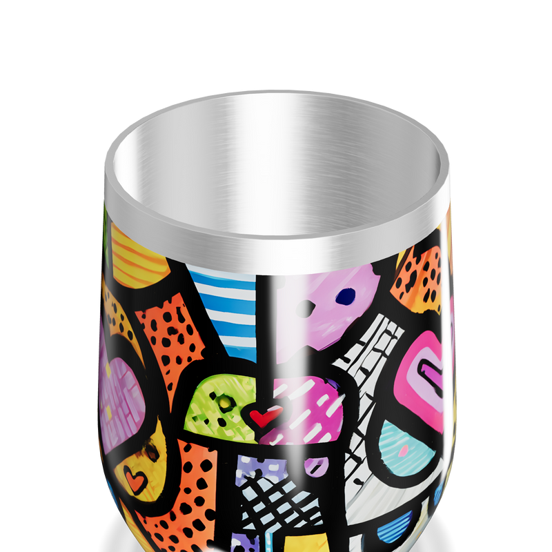 Copo Térmico Slim - Estampa Colorida Pop Art