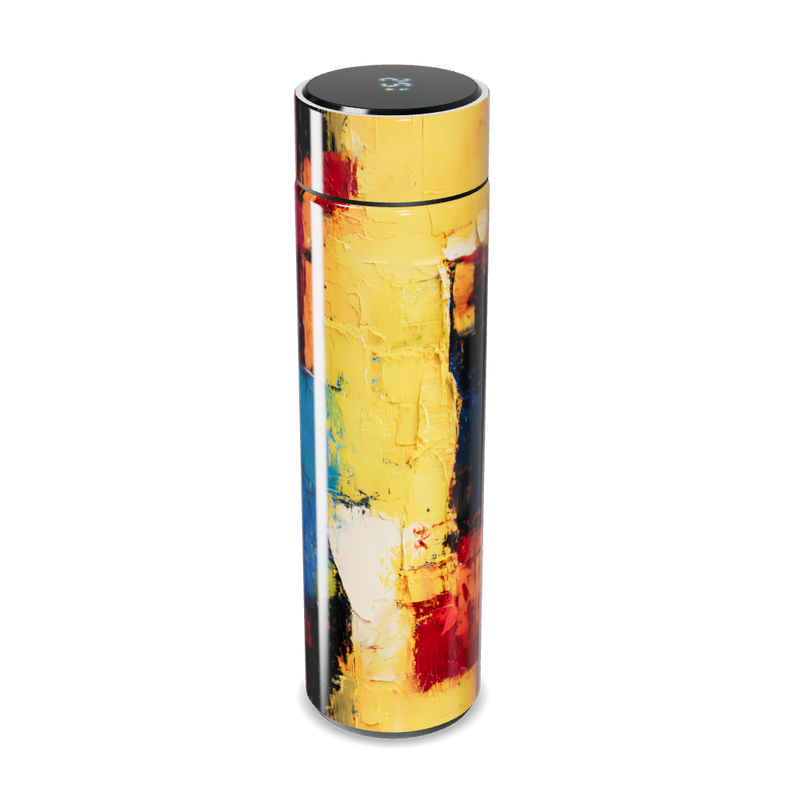 Garrafa Térmica Touch - Colorida Abstrata Inox