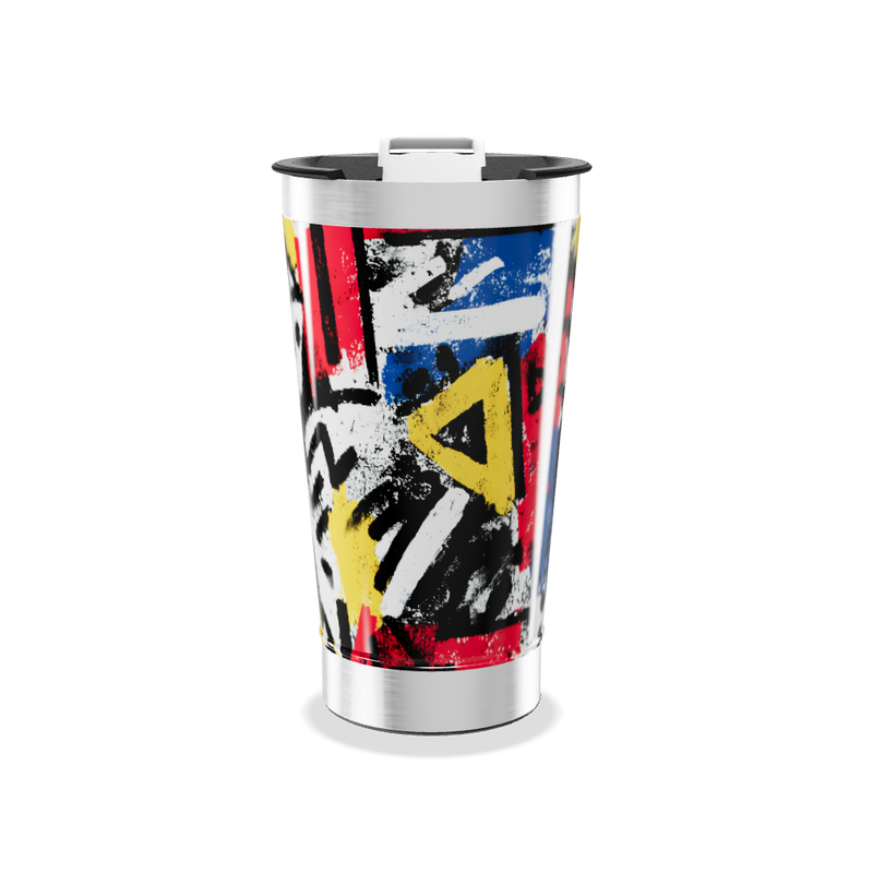 Copo Térmico - Estampa Colorida Aço Inox