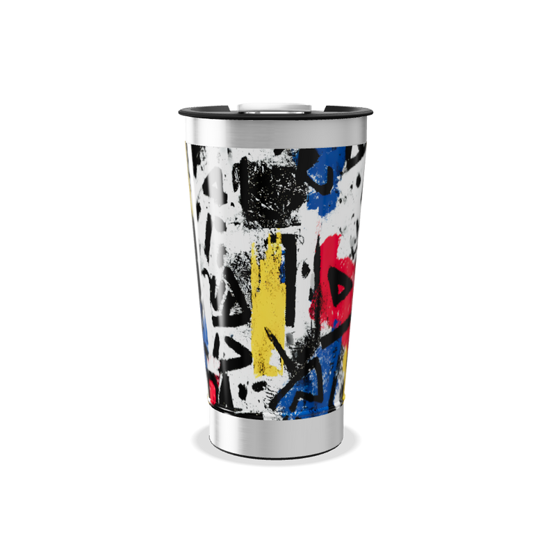 Copo Térmico - Estampa Colorida Aço Inox