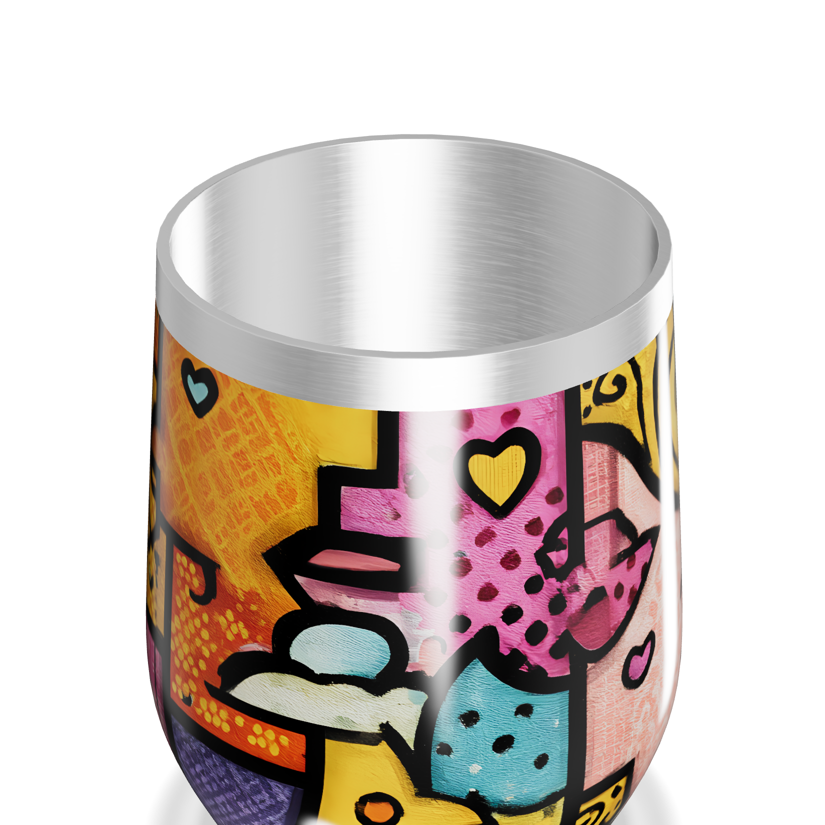 Copo Térmico Slim - Estampa Pop Art Colorida