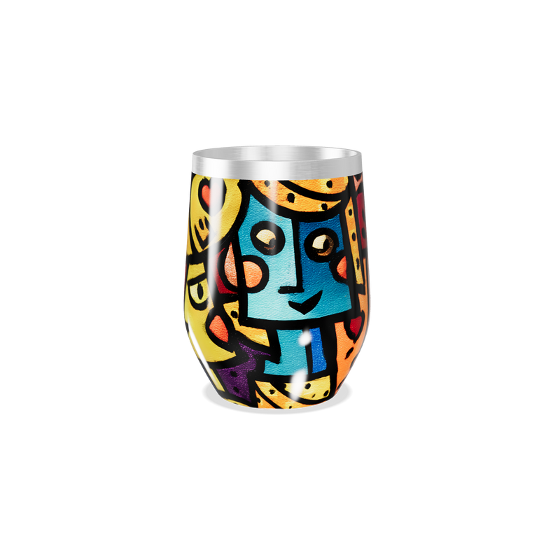 Copo Térmico Slim - Estampa Colorida Abstrata