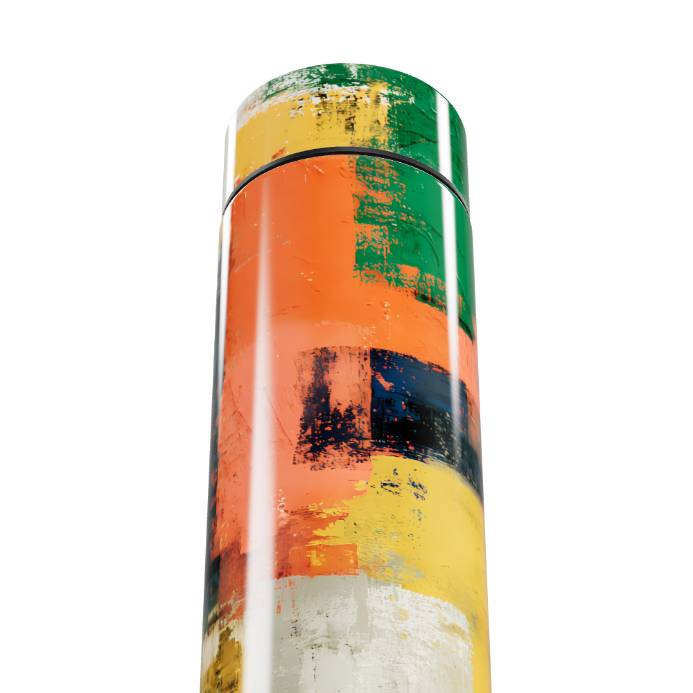 Garrafa Térmica Touch - Estampa Abstrata Colorida