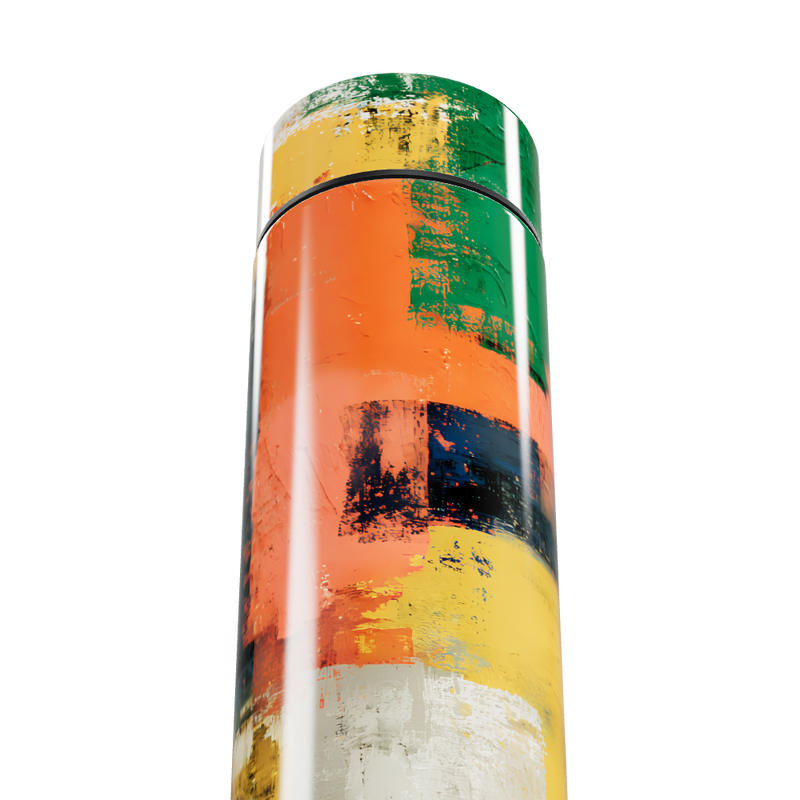 Garrafa Térmica Touch - Estampa Abstrata Colorida