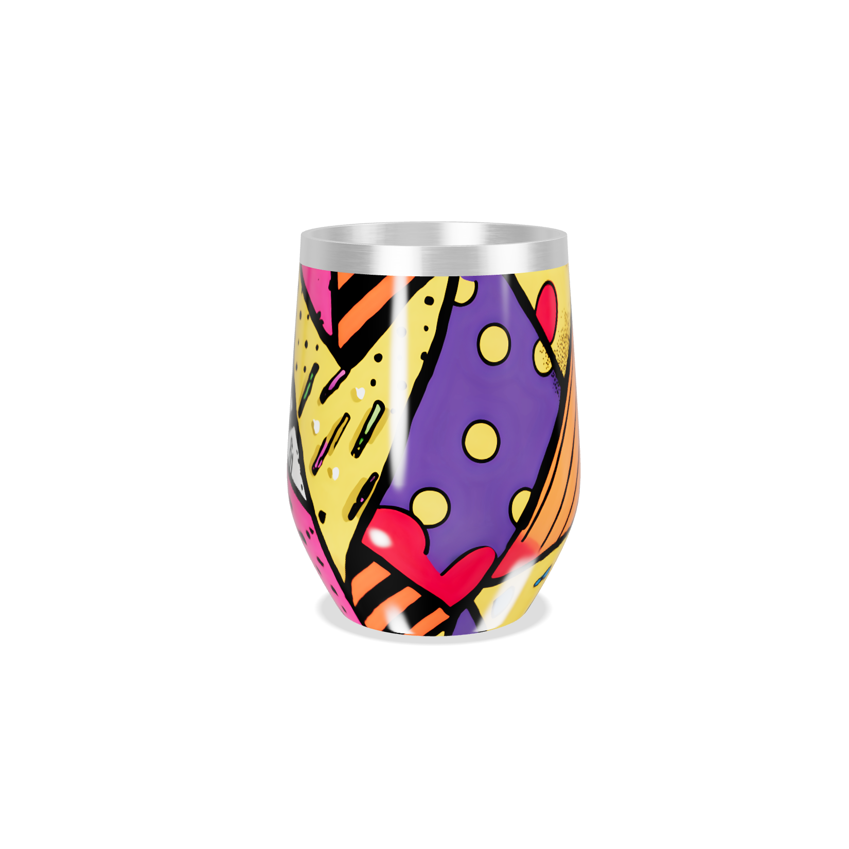 Copo Térmico Slim - Estampa Colorida Abstrata