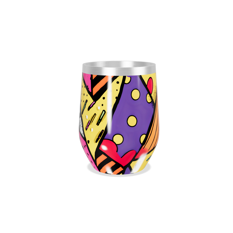 Copo Térmico Slim - Estampa Colorida Abstrata