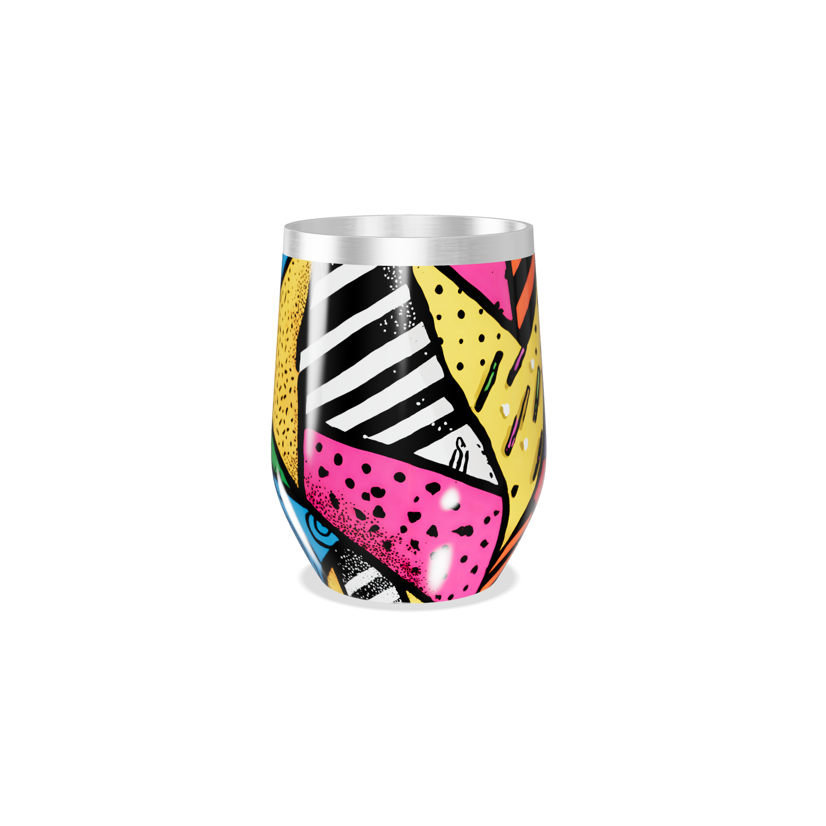 Copo Térmico Slim - Estampa Colorida Abstrata