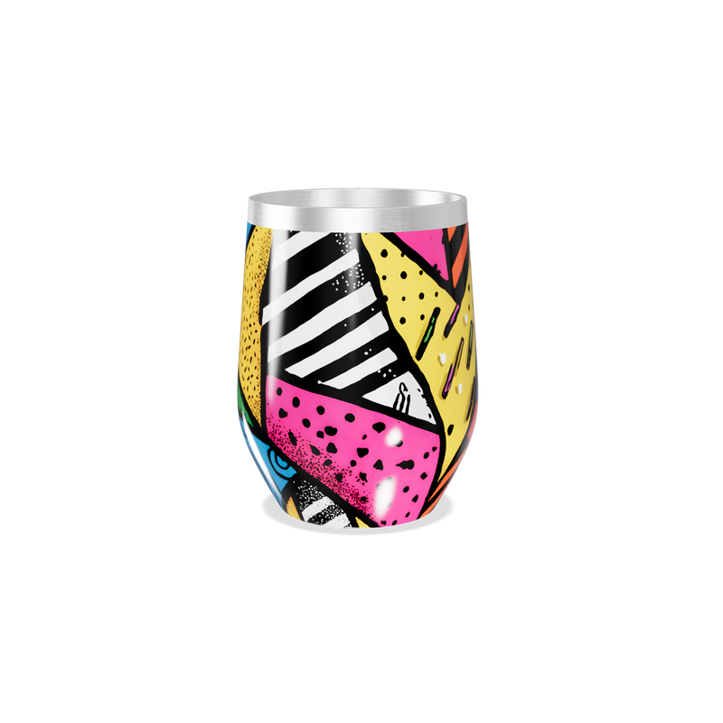 Copo Térmico Slim - Estampa Colorida Abstrata