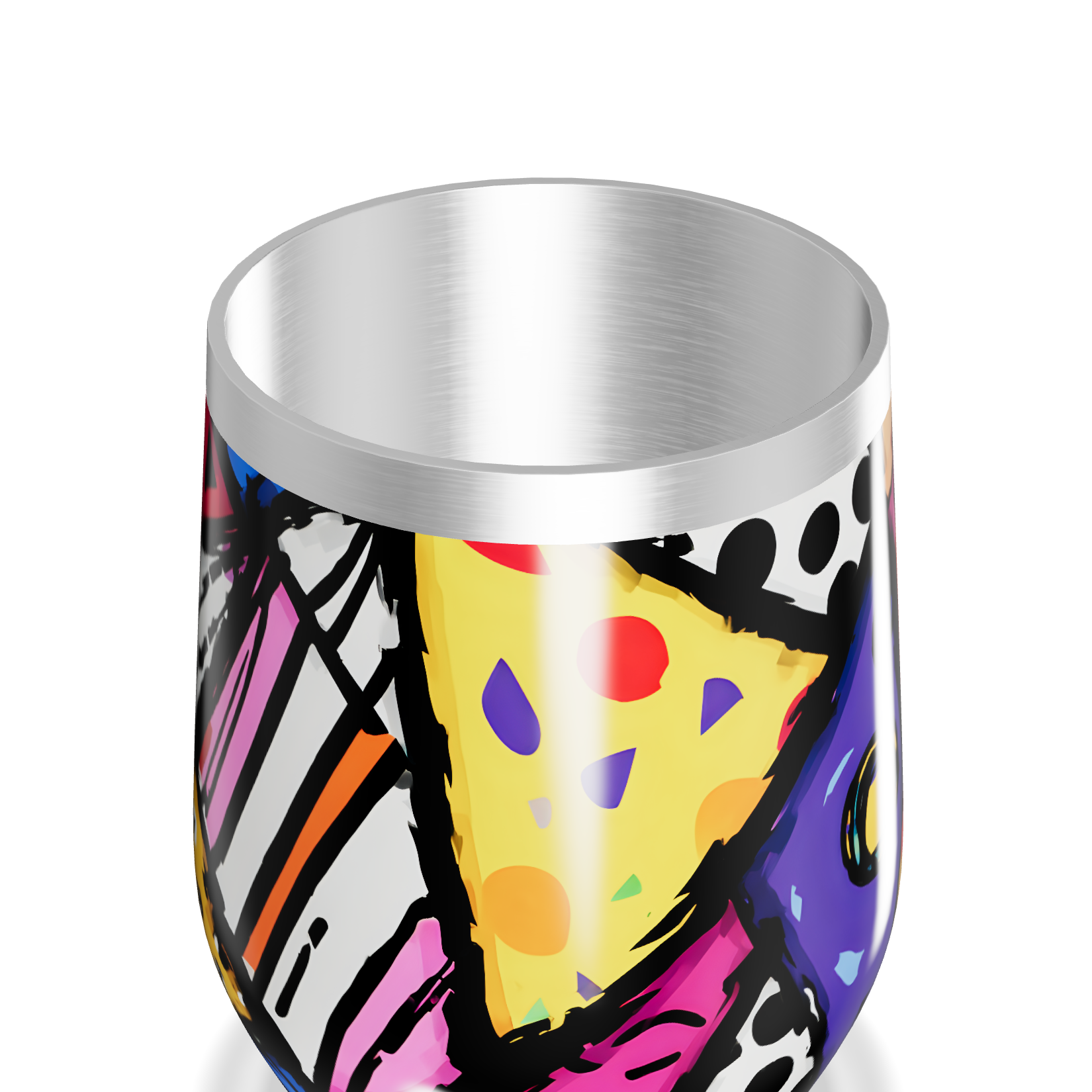 Copo Térmico Slim - Estampa Colorida Abstrata