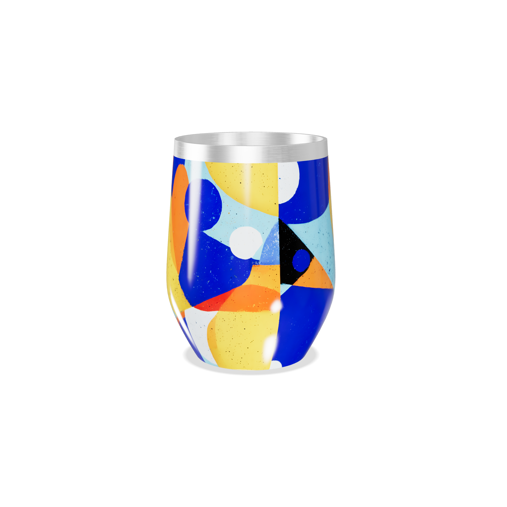 Copo Térmico Slim - Estampa Geométrica Colorida