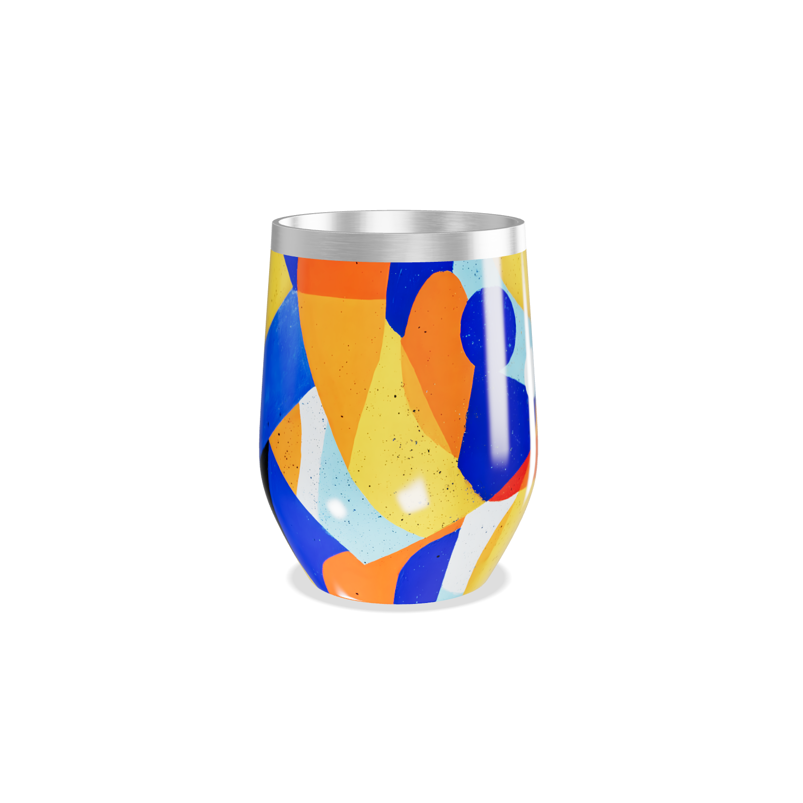 Copo Térmico Slim - Estampa Geométrica Colorida