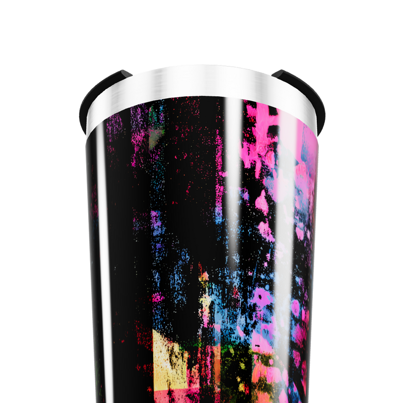 Copo Térmico - Preto Estampa Colorida