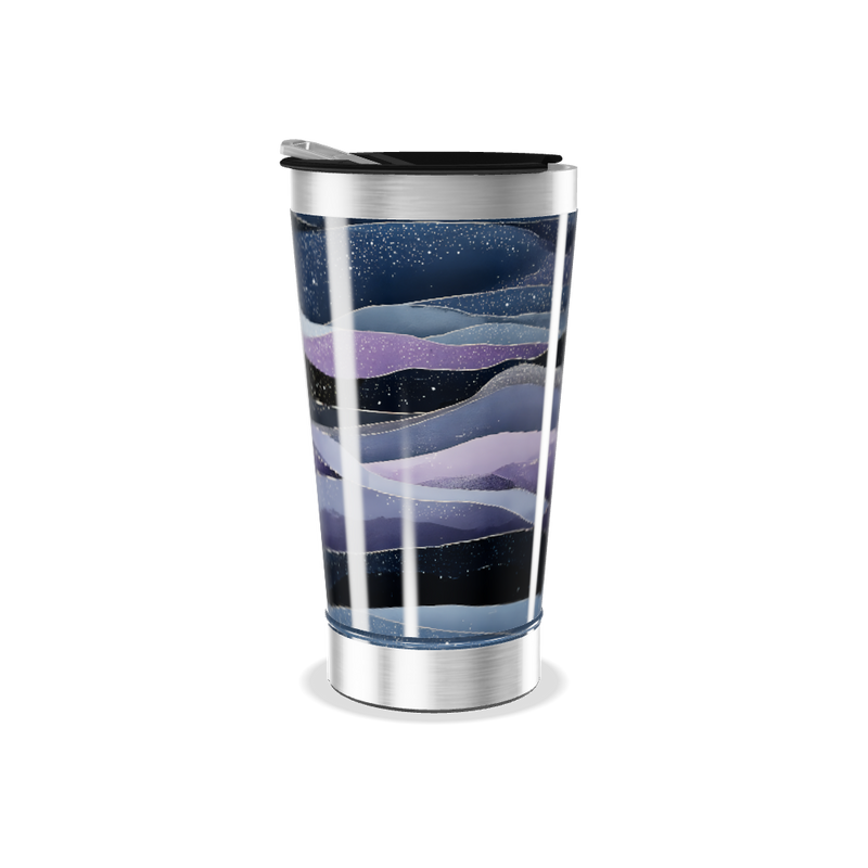 Copo Térmico - Estampa Noturna Colorida