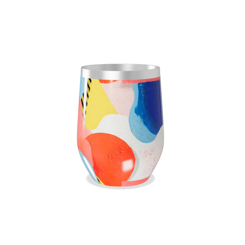 Copo Térmico Slim - Estampa Colorida Abstrata