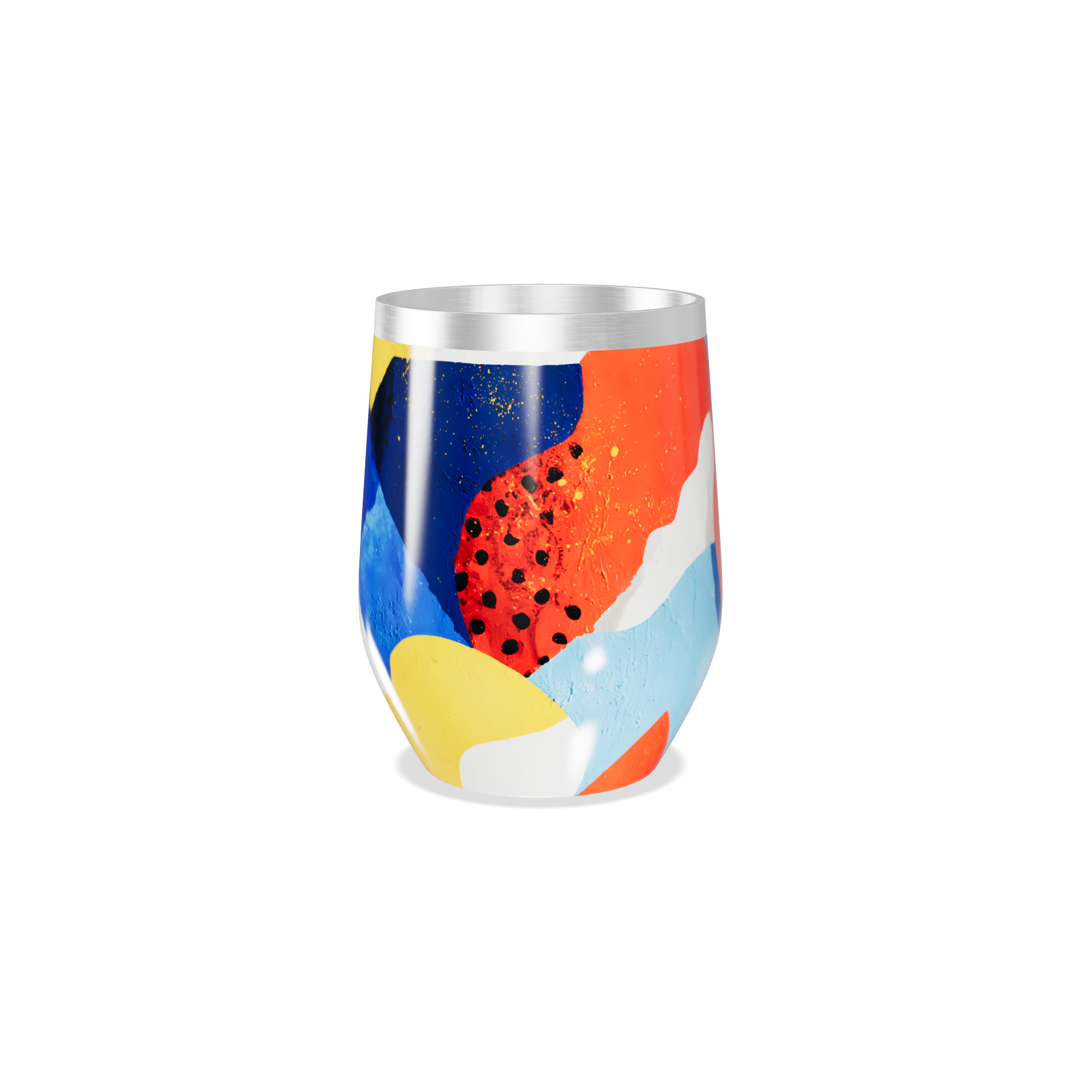 Copo Térmico Slim - Estampa Colorida Abstrata