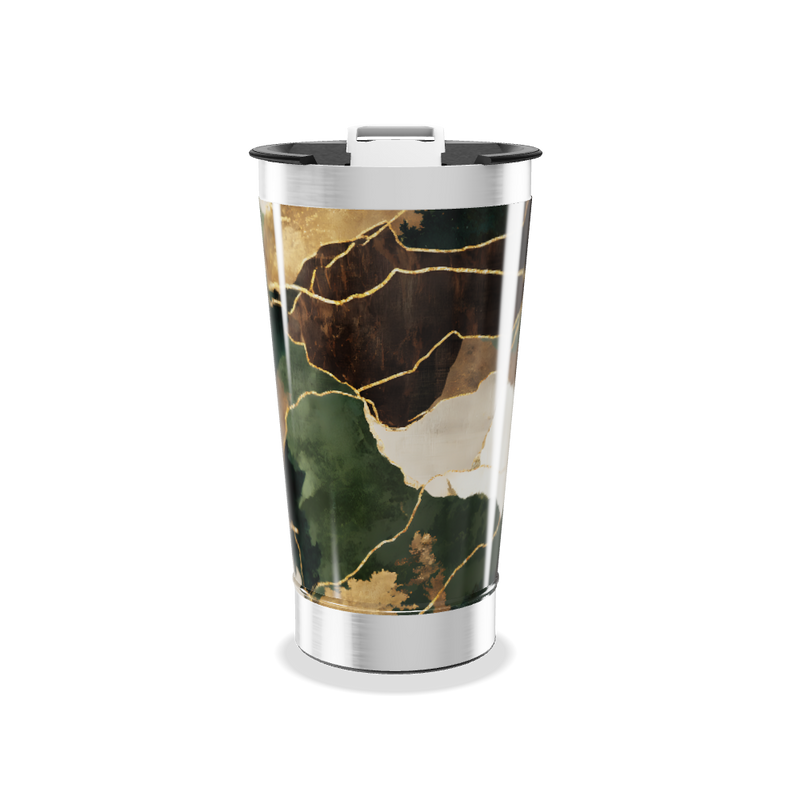 Copo Térmico - Estampa Geométrica Colorida