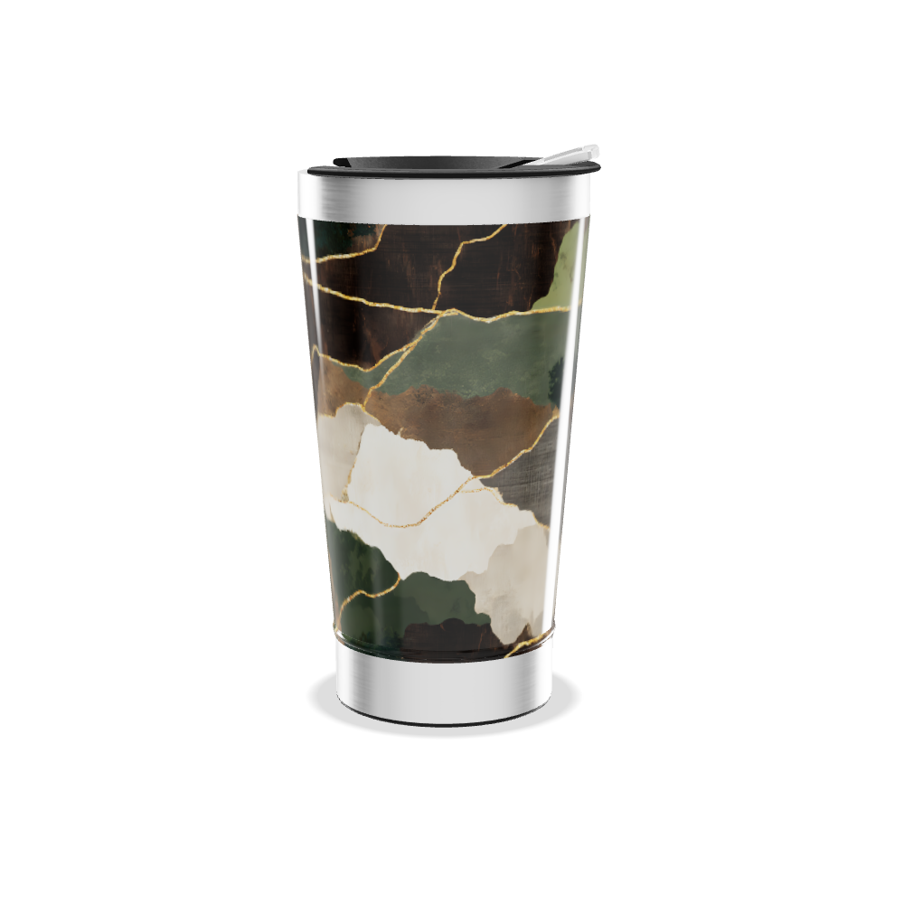 Copo Térmico - Estampa Geométrica Colorida